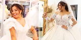 Estrella Torres se probó exclusivos vestidos para su boda con Kevin Salas: “Sí, alcanza” [VIDEO]