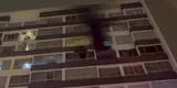 Surco: Pánico por incendio en edificio multifamiliar [VIDEO]