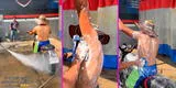 “Hasta los sobacos”: 'Car wash' ofrece servicio de lavado de motos con conductores incluidos [VIDEO]