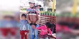 Puno: papá con sus tres hijas llegó de Sicuani y pide apoyo para poder comer