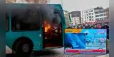 Chile: cientos de estudiantes queman un bus en protesta por mejoras educativas [VIDEO]