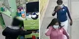 "Está adiestrado": banda de mujeres que usan a niño para delinquir reaparecen y roban botica en Los Olivos