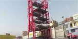 Puente Piedra: presentan primer estacionamiento vertical para vehículos [VIDEO]