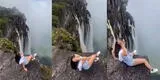 Joven quiso tomarse foto en el filo de un abismo sin imaginar cómo terminaría [VIDEO]