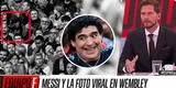 ¿Maradona está vivo? Argentina y el mundo impactados por 'presencia' del “Pelusa” en Wembley