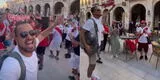 Franco Cabrera celebra con peruanos en Qatar frente a cataríes: "Es una fiesta" [VIDEO]
