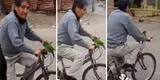 Peruano de la tercera edad se pasea en su bicicleta, pero su loro la hace de claxon y es un éxito en TikTok