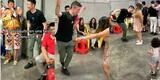 Italiano en Perú la rompe con sus pasitos de baile al rimo del huaylas en fiesta patronal y se 'roba' el show [VIDEO]