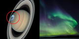 NASA: Las impresionantes imágenes de auroras boreales de Saturno captadas por el Telescopio Espacial Hubble