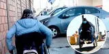 Mujer en silla de ruedas muestra el drama que vive a diario para trasladarse por las calles de Lima