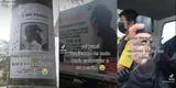Peruano pone anuncios en postes y camiones para encontrar a su perrito perdido y escena hace llorar: "No pierdan la fe"
