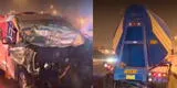 SJM: Combi choca contra camión que cargaba cemento y deja como saldo dos heridos [VIDEO]