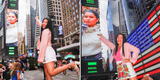 Wendy Sulca emocionada: "Nunca en mi vida imaginé aparecer en Times Square" [VIDEO]