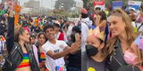 Alessia Rovegno causa sensación en Marcha del Orgullo LGTBIQ+: "La reina es para todos" [VIDEO]