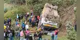 Áncash: bus interprovincial se desbarranca a la altura de Conchucos por mal estado de la vía