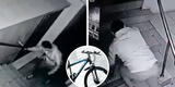 Los Olivos: delincuente es captado gateando para entrar a domicilio y robar bicicleta