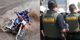 Piura: PNP busca a menor que causó accidente en competencia de motocross