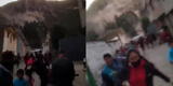 Áncash: preciso momento en el que ocurre el deslizamiento de tierra en Chavín de Huantar [VIDEO]