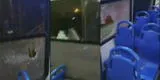 Paro de transporte público: Apedrean bus en el Óvalo Zapallal [VIDEO]