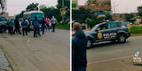 Paro de transportistas: iban a ser apedreados por manifestantes, pero patrullero los salva por poco