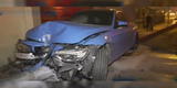 San Borja: conductor choca su moderno auto contra un poste de luz [VIDEO]
