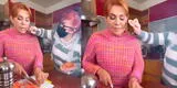 Magaly Medina sorprende al cocinar mientras la maquillan: "Antes muerta que sencilla"
