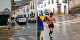 TikTok: turista sale a correr en paños menores en Cusco pese a estar bajo 5 grados y escena es viral