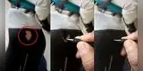 Peruano tiene peculiar solución para que nadie vea su media con hueco y es viral en TikTok: "Ideas en 5 segundos"