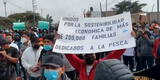 Chiclayo: pescadores artesanales hacen plantón rechazando la nueva Ley General de Pesca