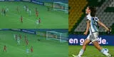 Perú es goleado en Copa América Femenina 2022: Eliana Stabile sacó este remate para el 3-0 de Argentina