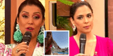 Sheyla Rojas 'chotea' piscina inflable de Karla Tarazona y Adriana Quevedo: "No me llamen" [VIDEO]