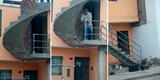 Familia peruana construye singular escalera afuera de su vivienda y se vuelve viral: “Así va quedando”