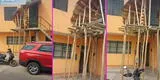 Familia peruana construye escalera sin final y obra hace reír a miles: “Es decorativa” [VIDEO]