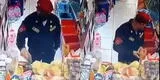 Moquegua: policía es captado robando una palta de un centro comercial [VIDEO]