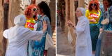 “¡Es el diablo!”: monja separa a dos modelos que estaban besándose en la calle [VIDEO]