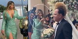Gabriela Serpa fue ampayada comiéndose el pastel en pleno matrimonio de Mauricio Diez Canseco [VIDEO]