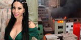 Paola Ruiz preocupada por incendio en Gamarra: “Mi tienda está muy cerca del siniestro”