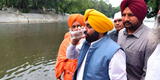 Ministro hindú bebe agua de río para demostrar que está limpia y termina en el hospital [VIDEO]