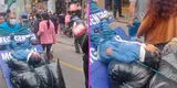 Padre peruano no deja sola a su hija y trabaja junto con ella en Mercado Central [VIDEO]