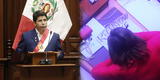 Pedro Castillo: Congresista fue captada elaborando pancarta durante mensaje a la Nación