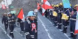 Puno: mineros de La Rinconada rindieron homenaje al Perú con desfile