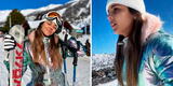 Luciana Fuster la pasó mal tras esquiar en su viaje con Patricio Parodi: "Me caí como 5 veces"