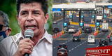 Pedro Castillo exige al MTC evaluar de forma exhaustiva concesiones de peajes a Odebrecht