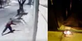 Ate: lanzan bomba molotov contra vivienda y dejan carta amenazante [VIDEO]