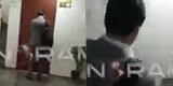 Freddy Díaz fue captado saliendo del despacho en donde habría abusado de trabajadora del Congreso [VIDEO]