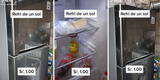 Peruano saca 'cachita' por la lujosa refrigeradora que logró comprar a 1 sol en Tottus y usuarios le responden: "Está genial"