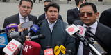 Pedro Castillo a partidos del Congreso que buscan su vacancia: "Fuerzas golpistas"
