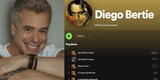 Diego Bertie: "Qué difícil es amar" se convirtió en la "número 1 en virales" de Spotify [VIDEO]