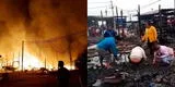 Chimbote: gran incendio destruyó al menos 50 puestos del Mercado 2 de Mayo [VIDEO]