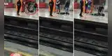 Jóvenes se niegan a dejar a su amigo 'ebrio' y lo arrastran para tomar el tren: "Eso es amistad señores" [VIDEO]